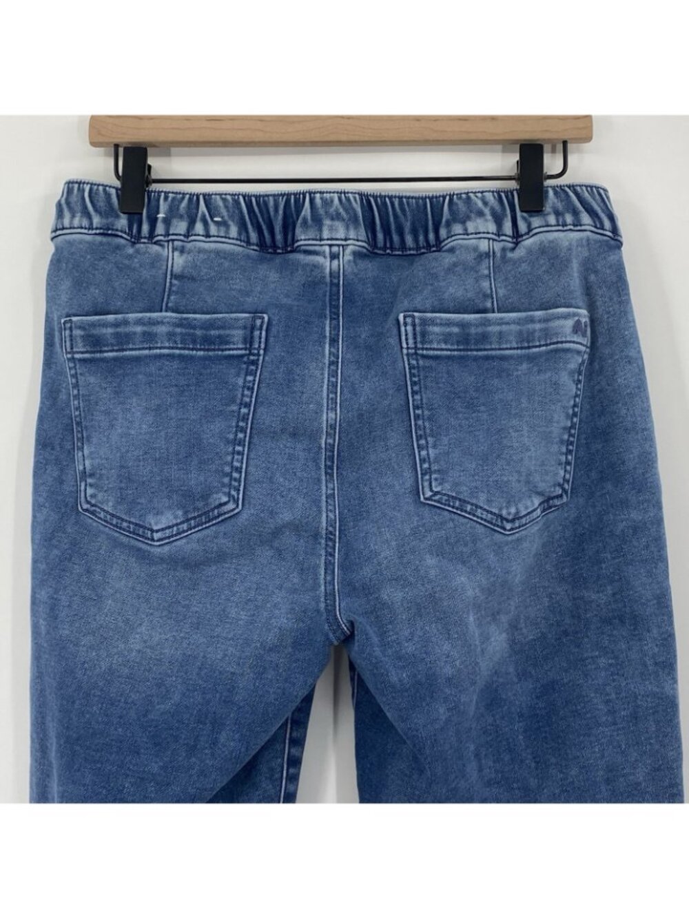 American Eagle Women’s Next Level Stretch Denim Jogger Jeans Size 10 SHORT - Picture 12 of 12